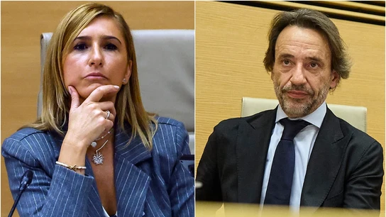 A la izquierda, Salomé Pradas; a la derecha, José Manuel Cuenca A la izquierda, Salomé Pradas; a la derecha, José Manuel Cuenca