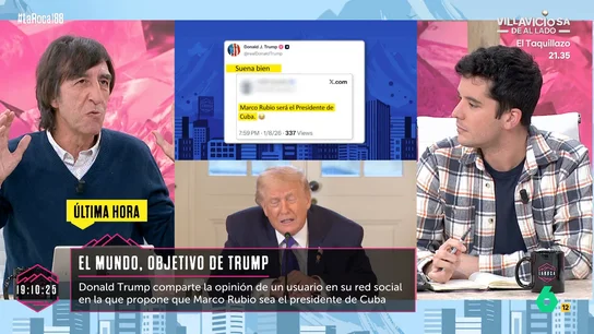 Benjamín Prado: "Trump quiere pasar a la historia como pasan los emperadores y es añadiéndole territorio al país" Benjamín Prado: "Trump quiere pasar a la historia como pasan los emperadores y es añadiéndole territorio al país"