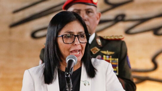 Delcy Rodr&iacute;guez.