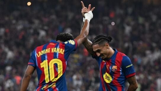 Lamine Yamal y Raphinha