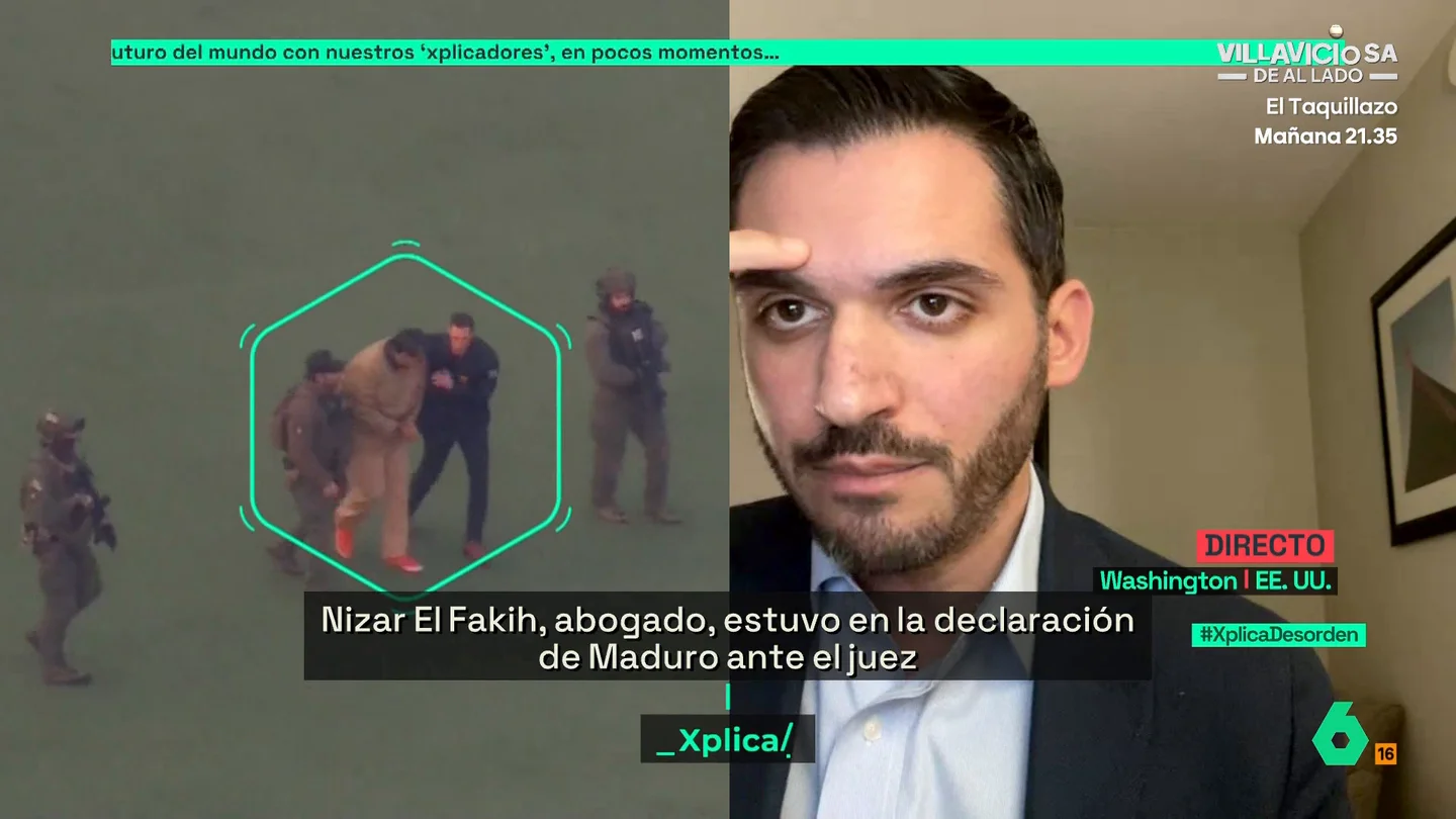 Un abogado que estuvo presente en la declaración de Maduro, sobre si tenía "secuelas de la detención": "Caminó normal y allí no hay cámaras" Un abogado que estuvo presente en la declaración de Maduro, sobre si tenía "secuelas de la detención": "Caminó normal y allí no hay cámaras"