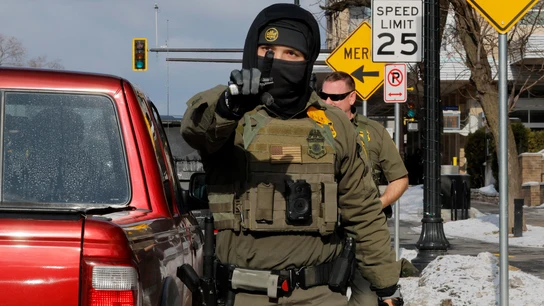 Un agente del ICE en Minneapolis. Un agente del ICE en Minneapolis.