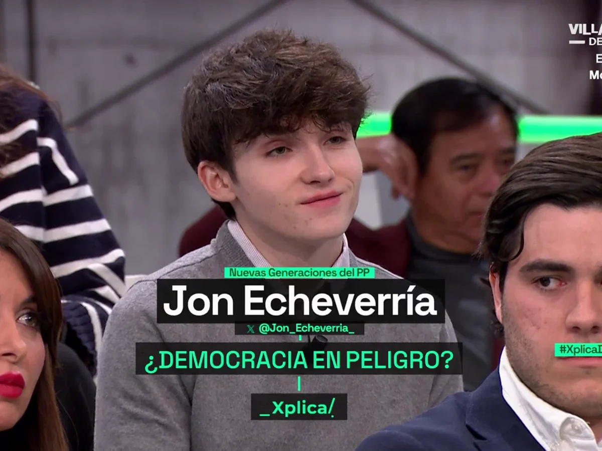 Jon Echevarría (PP) acusa a "la izquierda" de "fomentar la radicalidad": "Ha habido un pendulazo y ahora hay jóvenes radicales de derechas"