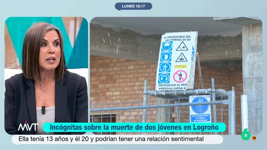 Beatriz de Vicente expone que una relación entre un adulto de 20 años y una niña de 13 "es ilícita" Un joven y una adolescente se suicidaban este viernes en Logroño (La Rioja) tras lanzarse al vacío desde un edificio en obras. Ambos mantenían una relación sentimental que, según se expone, no era bien vista por la familia de ella.