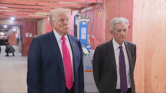 Imagen del presidente de EEUU, Donald Trump, y el de la Reserva Federal, Jerome Powell Imagen del presidente de EEUU, Donald Trump, y el de la Reserva Federal, Jerome Powell