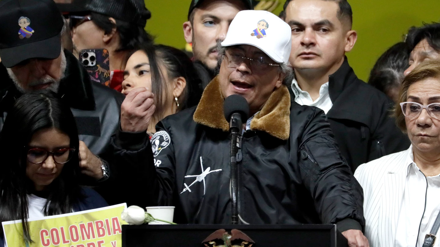 El presidente colombiano, Gustavo Petro, durante un acto en Bogotá. El presidente colombiano, Gustavo Petro, durante un acto en Bogotá.