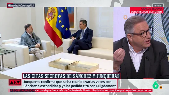 Carlos Segovia, del acuerdo de financiación de Sánchez con Junqueras: "Es uno de los mayores escándalos de esta legislatura" Carlos Segovia, del acuerdo de financiación de Sánchez con Junqueras: "Es uno de los mayores escándalos de esta legislatura"