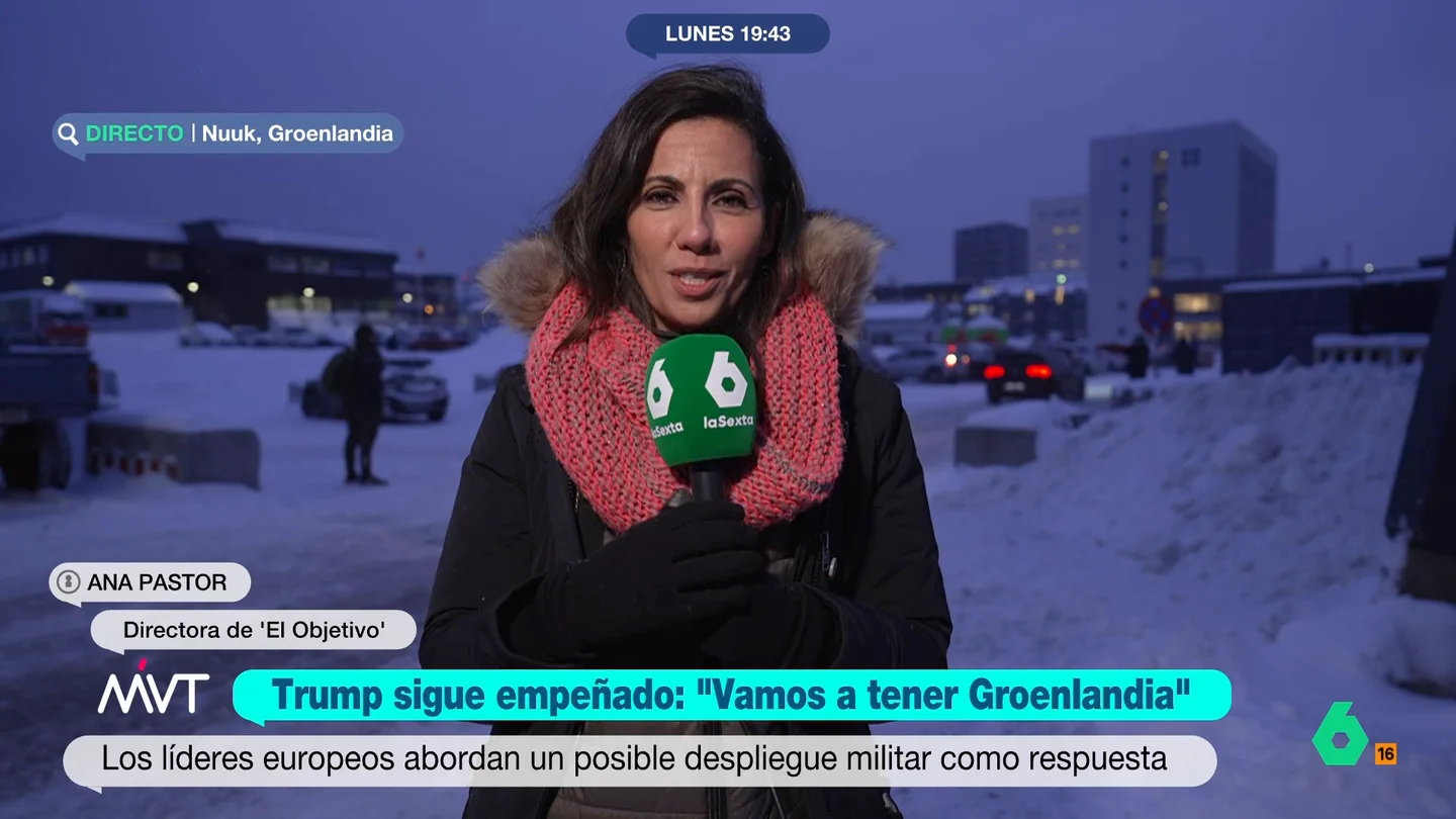 Ana Pastor desvela cómo ha recibido Groenlandia la oferta económica de Trump: "Ha sentado muy mal, les parece una humillación" Desde Nuuk, capital de Groenlandia, Ana Pastor explica en este vídeo la opinión de los groenlandeses sobre la propuesta de Donald Trump de dar 100.000 euros a cada habitante a cambio de la isla.