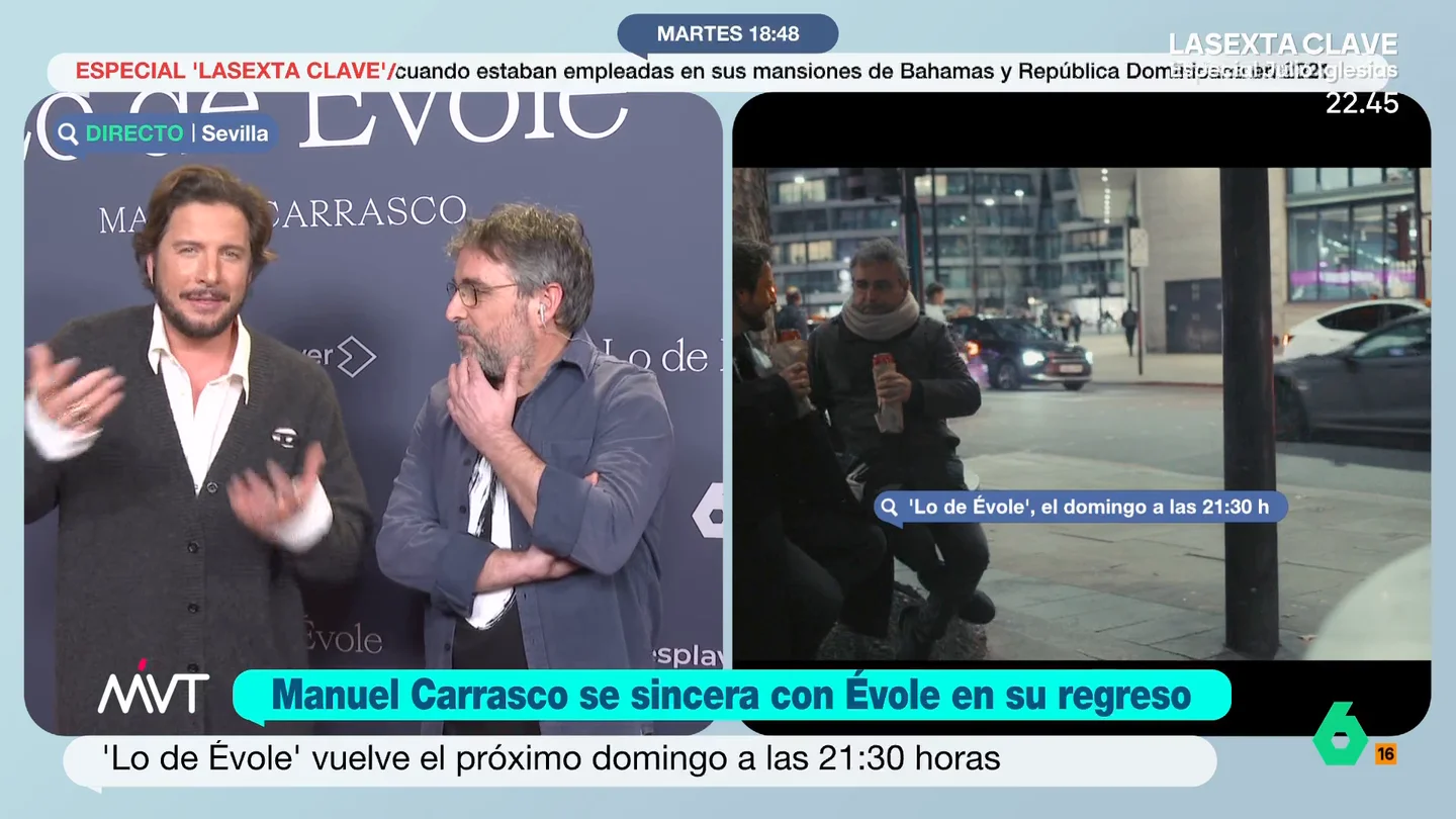 Manuel Carrasco aclara los rumores sobre su retiro: "Es normal que haya momentos que uno se separe de la parte pública" El cantante es el primer invitado de la nueva temporada del programa 'Lo de Évole' de Jordi Évole. La séptima temporada de este espacio de laSexta se estrena el próximo domingo a las 21.25 horas.