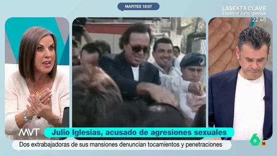 Bea de Vicente analiza el caso de Julio Iglesias: "Es casi una trata organizada de mujeres destinadas a la explotación sexual" Bea de Vicente analiza en este vídeo las acusaciones contra Julio Iglesias de agresiones sexuales a dos extrabajadoras, así como el extremo control al que las habría sometido el cantante.