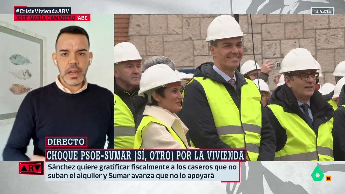Camarero, sobre el problema de la vivienda: "El Gobierno tiene que adentrarse como un actor más del sector inmobiliario" Camarero, sobre el problema de la vivienda: "El Gobierno tiene que adentrarse como un actor más del sector inmobiliario"