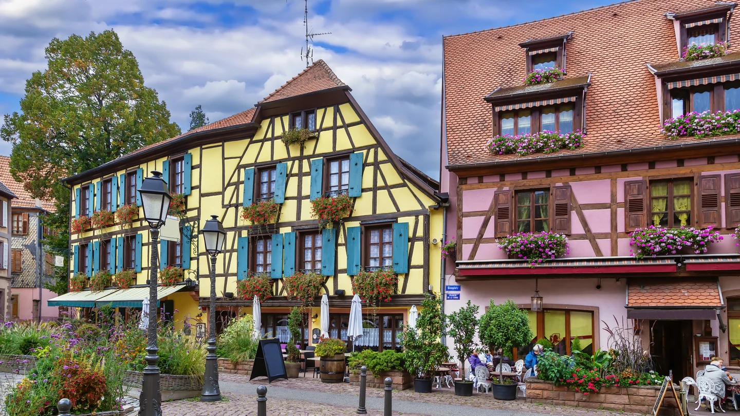Ribeauvillé, en Alsacia, Francia Ribeauvillé, en Alsacia, Francia
