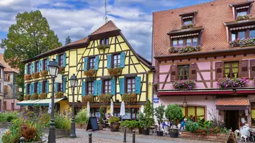 Ribeauvillé, en Alsacia, Francia Ribeauvillé, en Alsacia, Francia