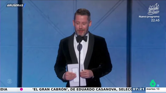 Macaulay Culkin reaparece 25 años después en los Globos de Oro: "Sorprendentemente existo todo el año" Macaulay Culkin reaparece 25 años después en los Globos de Oro: "Sorprendentemente existo todo el año"