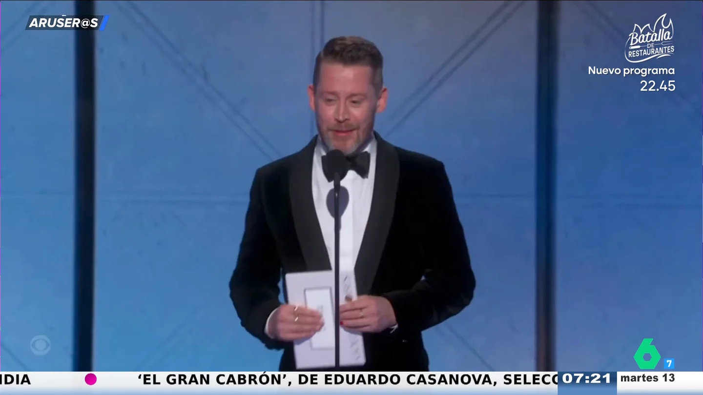 Macaulay Culkin reaparece 25 años después en los Globos de Oro: "Sorprendentemente existo todo el año" Macaulay Culkin reaparece 25 años después en los Globos de Oro: "Sorprendentemente existo todo el año"