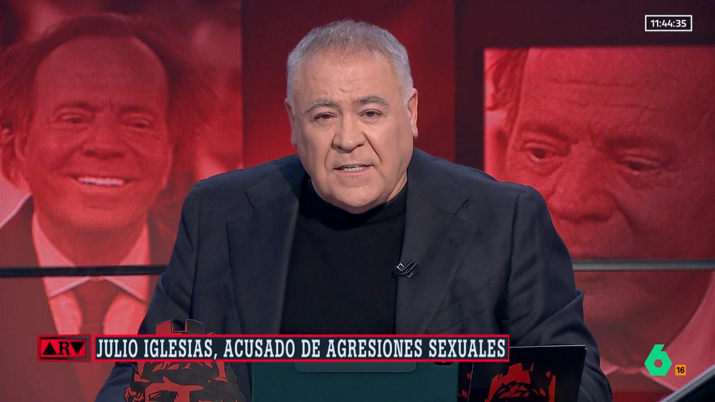 Ferreras, sobre las acusaciones de agresiones sexuales a Julio Iglesias: "Los testimonios son desgarradores" Ferreras, sobre las acusaciones de agresiones sexuales a Julio Iglesias: "Los testimonios son desgarradores"