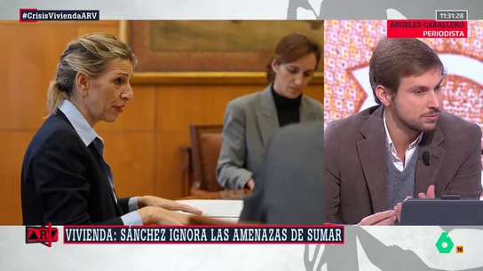 Pepe Luis Vázquez, sobre la brecha en la coalición: "Sánchez sabe que Yolanda Díaz puede ladrar pero nunca llega a morder" Pepe Luis Vázquez, sobre la brecha en la coalición: "Sánchez sabe que Yolanda Díaz puede ladrar pero nunca llega a morder"
