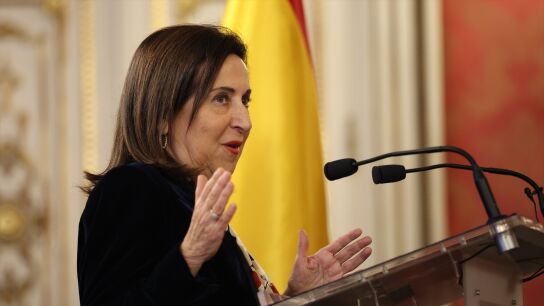 La ministra de Exteriores, Margarita Robles, este mi&eacute;rcoles en la entrega de condecoraciones por la DANA. 