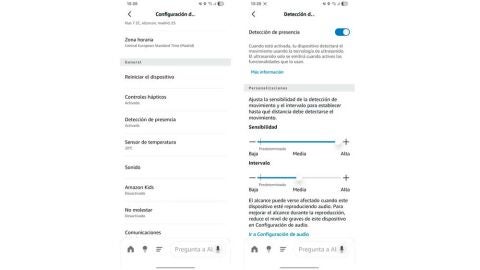 Activando la detección