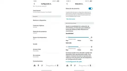 Activando la detección Activando la detección