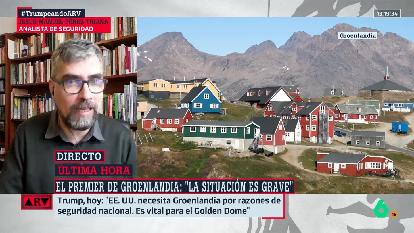 Pérez Triana, sobre la tensión entre EEUU y Europa por Groenlandia: "Moscú y Rusia tienen que estar muertos de risa" Pérez Triana, sobre la tensión entre EEUU y Europa por Groenlandia: "Moscú y Rusia tienen que estar muertos de risa"