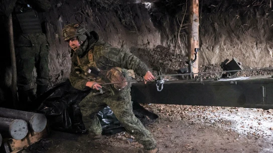 Un militar del Ejército de Rusia en la provincia ucraniana de Jersón Un militar del Ejército de Rusia en la provincia ucraniana de Jersón