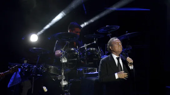 Julio Iglesias, durante una actuación Julio Iglesias, durante una actuación