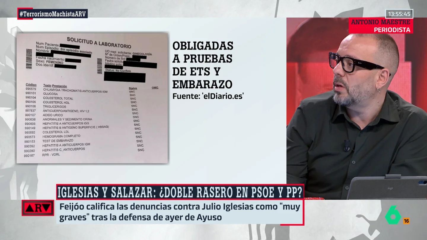 Maestre, tras defender Ayuso a Julio Iglesias: "No le importa ponerse de lado de presuntos violadores con tal de tener ventaja en la batalla cultural" Maestre, tras defender Ayuso a Julio Iglesias: "No le importa ponerse de lado de presuntos violadores con tal de tener ventaja en la batalla cultural"