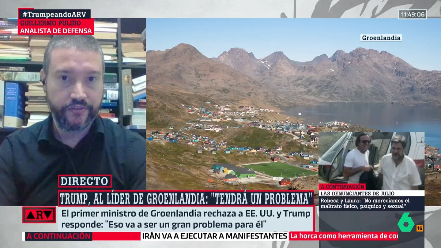 Guillermo Pulido, sobre Groenlandia: "Si EEUU la invade o fuerza su venta, la OTAN se podría ver destruida" Guillermo Pulido, sobre Groenlandia: "Si EEUU la invade o fuerza su venta, la OTAN se podría ver destruida"