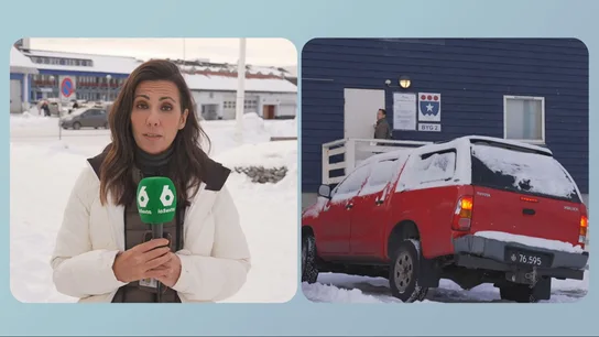 La presentadora Ana Pastor durante una de sus conexiones con Más Vale Tarde desde Nuuk La presentadora Ana Pastor durante una de sus conexiones con Más Vale Tarde desde Nuuk