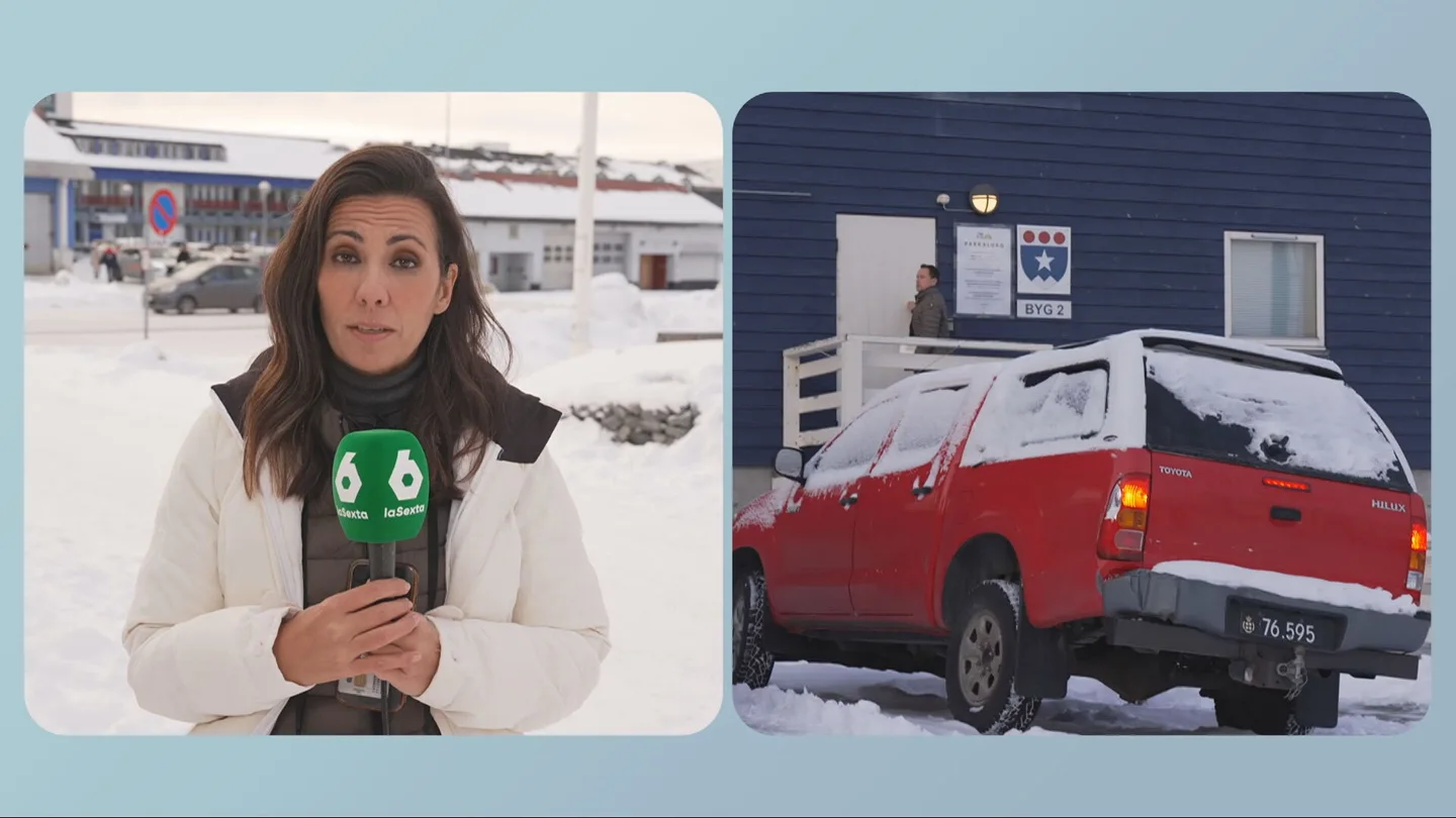 La presentadora Ana Pastor durante una de sus conexiones con Más Vale Tarde desde Nuuk La presentadora Ana Pastor durante una de sus conexiones con Más Vale Tarde desde Nuuk