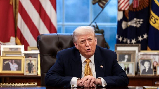 El presidente de Estados Unidos, Donald Trump, en el Despacho Oval de la Casa Blanca