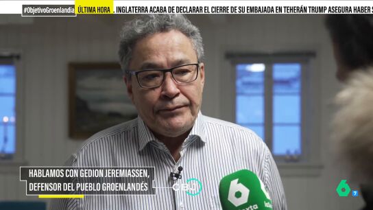 El Defensor del Pueblo de Groenlandia, sobre la imagen de un mapa de la isla con la bandera de EEUU: "Personalmente tengo mi opini&oacute;n y pueden adivinar cu&aacute;l es"