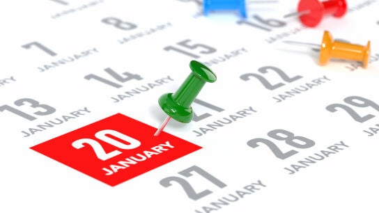 Calendario 20 de enero