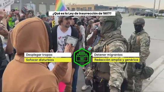 Grafismo sobre lo que permite hacer al presidente la Ley de Insurrección Grafismo sobre lo que permite hacer al presidente la Ley de Insurrección