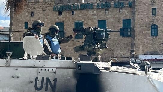 Imagen de archivo de un convoy de la FINUL en Sid&oacute;n