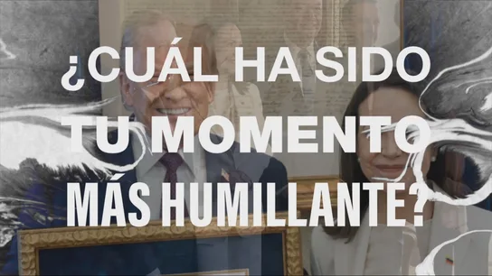 Grafismo de los momentos más humillantes con Trump y María Corina Machado detrás Grafismo de los momentos más humillantes con Trump y María Corina Machado detrás