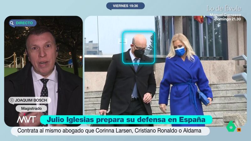 Joaquim Bosch, sobre el abogado de Julio Iglesias: "Ha optado por elegir a un letrado de m&aacute;xima solvencia"