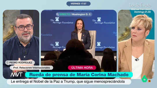 Pedro Rodríguez desvela que la medalla del Nobel entregada por María Corina Machado a Trump es de oro ético Pedro Rodríguez desvela que la medalla del Nobel entregada por María Corina Machado a Trump es de oro ético