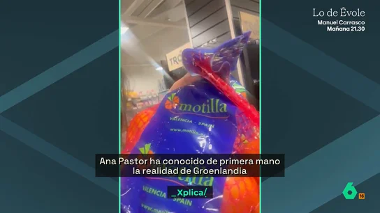 Ana Pastor conoce de primera mano la realidad de Groenlandia: "¡Las mandarinas del supermercado son de Valencia!" Ana Pastor conoce de primera mano la realidad de Groenlandia: "¡Las mandarinas del supermercado son de Valencia!"