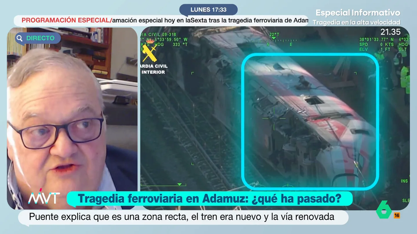 Juan López-Escobar, ingeniero de Minas, tras el accidente de Adamuz: "Hay que buscar la causa raíz para que esto no vuelva a pasar" El ingeniero señala que "está claro que ha tenido que haber un fallo mecánico, de infraestructura, de conducción o de protocolo". A pesar de ello, indica que todavía es muy pronto para poder analizar la causa.