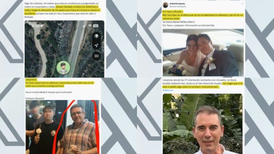 "Si est&aacute;s vivo y a salvo, av&iacute;salo": as&iacute; piden las autoridades usar las redes tras el choque de trenes en Adamuz (C&oacute;rdoba)