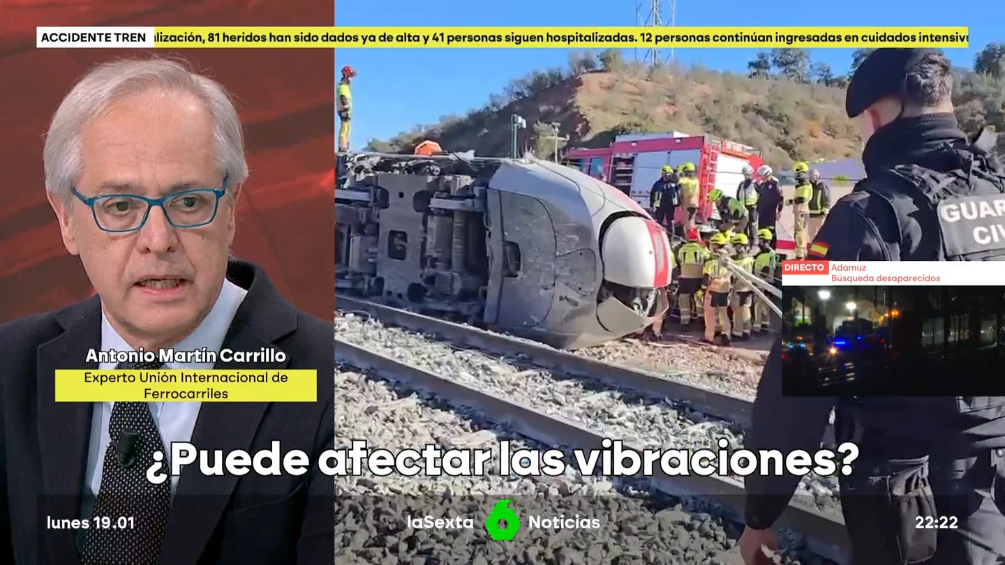 Un experto ferroviario aclara la cuestión de las vibraciones en los trenes: "A veces hablan para decir que están mal o no tan mal" Antonio Martín Carrillo, experto de la Unión Internacional de Ferrocarriles, explica en este vídeo que "hay un nivel de vibraciones aceptable y medible" y que Adif cuenta con trenes que "vigilan todas las líneas españolas".