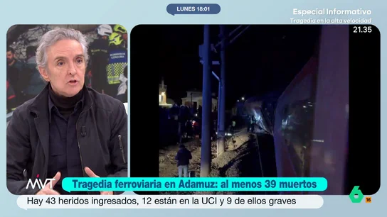 Ramoncín pide "no enmierdar" la tragedia ferroviaria: "Hay gente que ve esto una oportunidad para insultar al Gobierno" Ramoncín destaca el ejemplo de la solidaridad de la gente ayudando a las víctimas y de la gestión conjunta de Gobierno y Junta de Andalucía y pide "fiarse de los medios fiables" porque "se están empezando a decir cosas atroces".