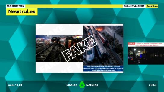 Una vez m&aacute;s, las redes se llenan de mentiras y tan solo han pasado 24 horas del tr&aacute;gico accidente ferroviario de Adamuz. Im&aacute;genes generadas por IA, bulos sobre Cruz Roja y otras farsas donde no faltan los que aprovechan para atacar al Gobierno.