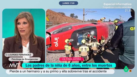 Lourdes Fern&aacute;ndez, psic&oacute;loga especializada en emergencias, explica en este v&iacute;deo de qu&eacute; forma afrontan casos como los de los familiares de los desaparecidos en el accidente ferroviario en Adamuz.