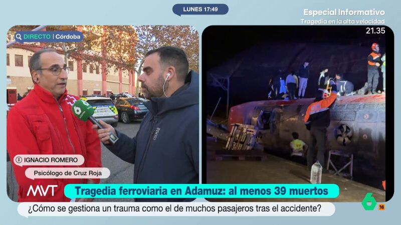 Ignacio Romero, psic&oacute;logo de Cruz Roja: "Nuestra funci&oacute;n es tratar de que la informaci&oacute;n que llegue sea veraz y segura"