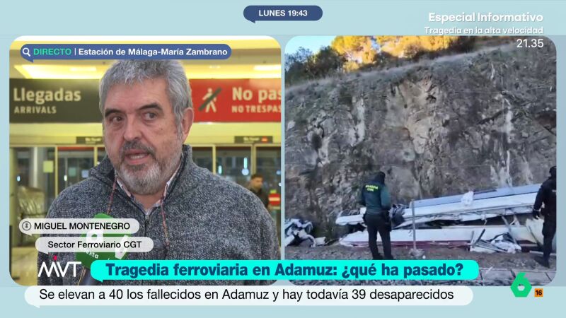 Miguel Montenegro, representante del sector ferroviario de CGT en Andaluc&iacute;a: "Pedimos que se priorice la seguridad ferroviaria"