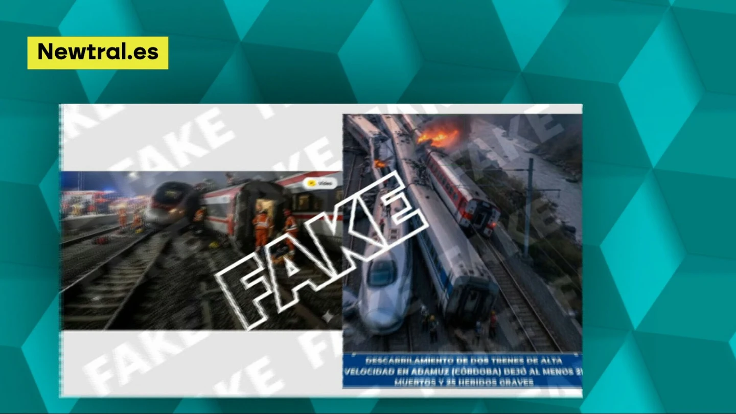 Desmontando bulos sobre el accidente ferroviario: de imágenes generadas por IA a las mentiras sobre Cruz Roja Desmontando bulos sobre el accidente ferroviario: de imágenes generadas por IA a las mentiras sobre Cruz Roja