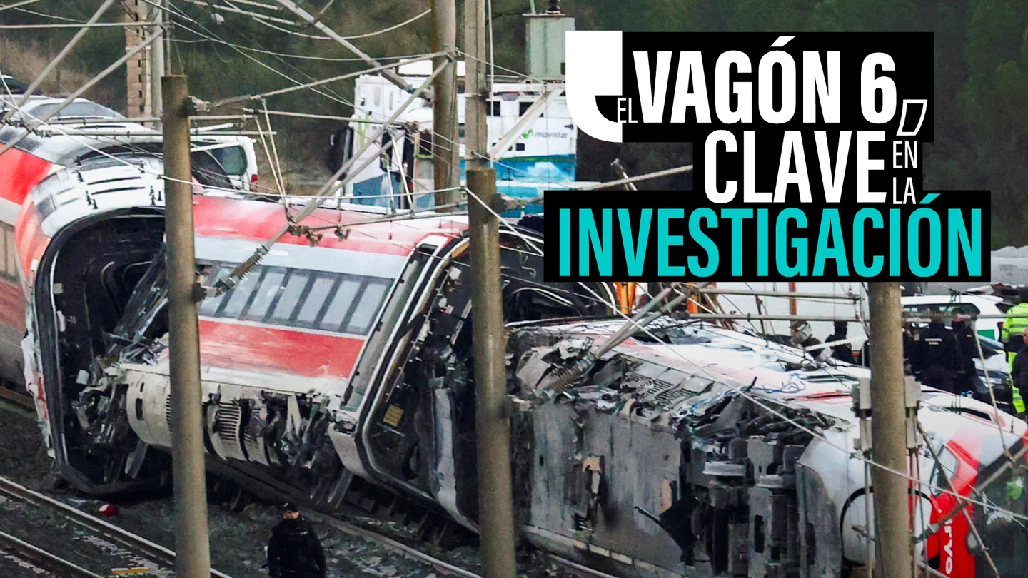 El vagón 6 del Iryo y vía rota: los dos puntos que podrían explicar qué pasó en el descarrilamiento del Iryo en Adamuz El vagón 6 del Iryo y vía rota: los dos puntos que podrían explicar qué pasó en el descarrilamiento del Iryo en Adamuz